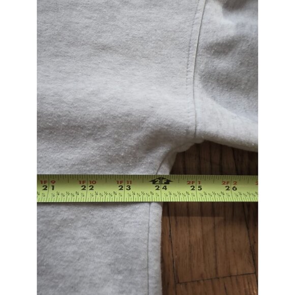 Missguided Light Gray Long Sleeve Oversized Half-Zip Pullover Sweatshirt Dress - Picture 7 of 8